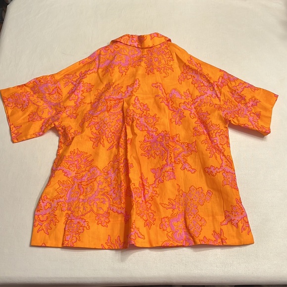 NWT RHODE KAMALA SHIRT CORAL REEF GRANDE - Picture 5 of 5